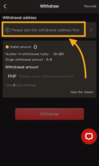 Simple Withdrawal Process At HOT646